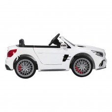 Uenjoy Power Wheels Kids Ride-On Car Remote Control Licensed Mercedes-Benz 3 Speeds LED Lights & Spring Suspension & Safety Lock 12V White   